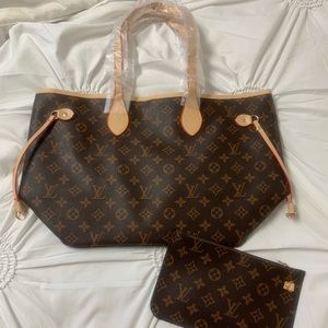 LV Neverfull Inspired purse and small bag